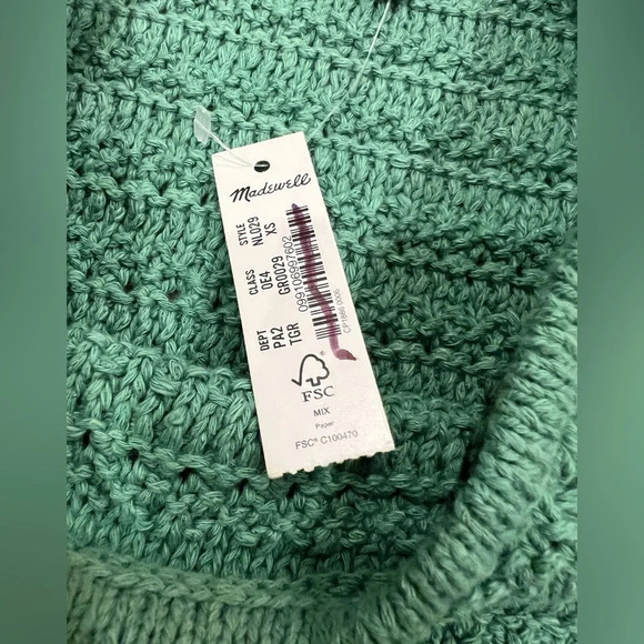 NWT Madewell Crocheted Sweater Tank size XS - Picture 4 of 5